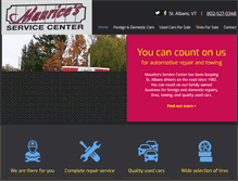 Tablet Screenshot of mauricesservicecenter.com